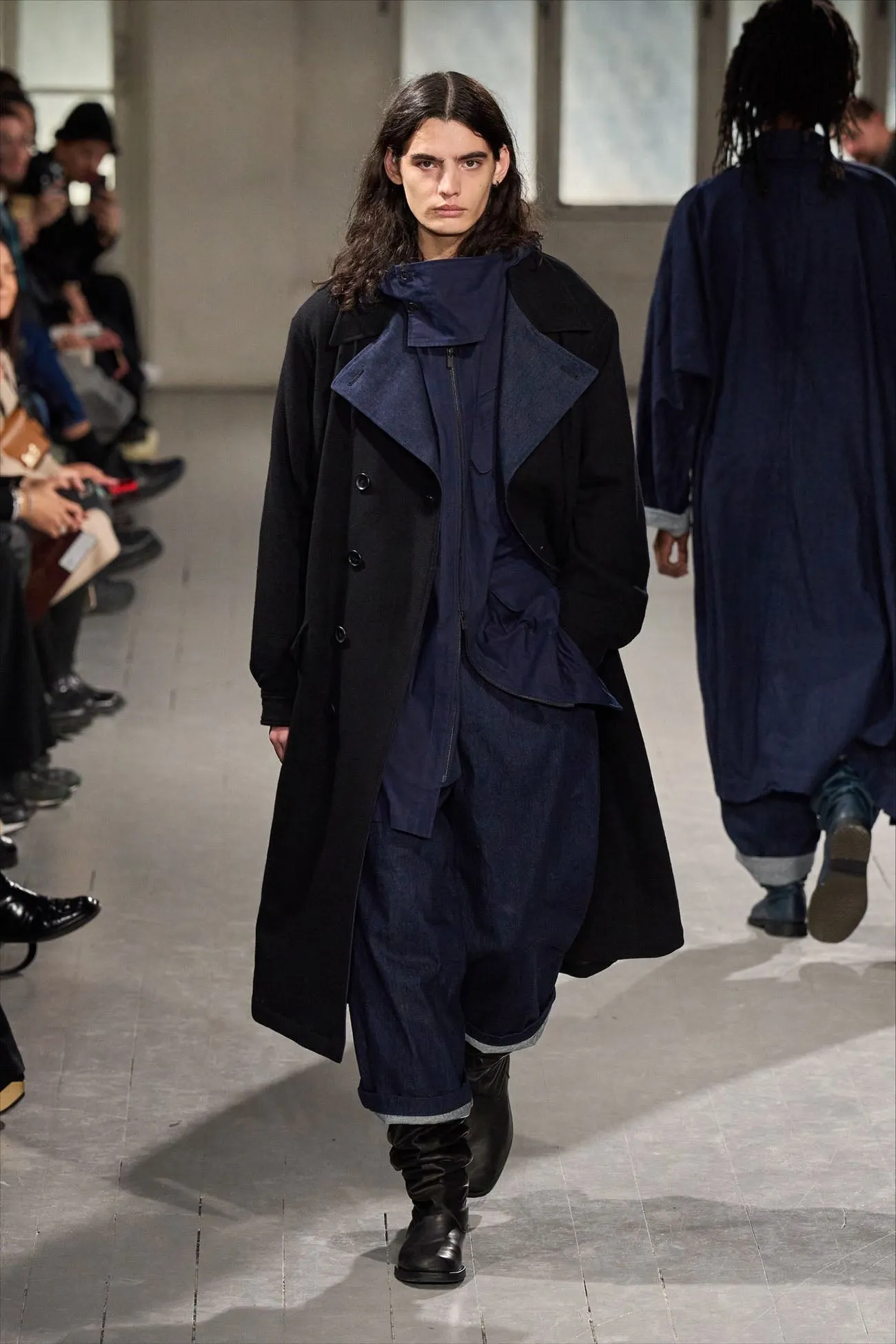 014/1 135/2 FLANNEL X DENIM COAT