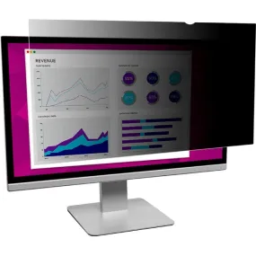 3M High Clarity Privacy Filter for 23.8in Monitor, 16:9, HC238W9B Black, Glossy