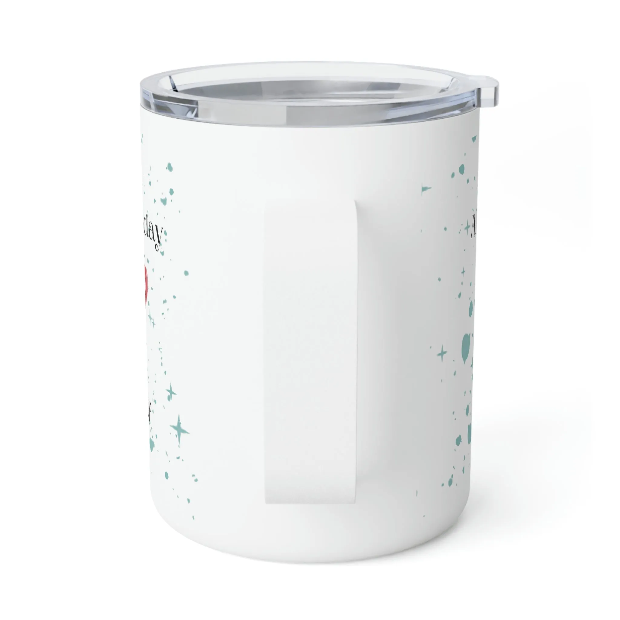 a cup of holiday cheer Insulated Coffee Mug, 10oz