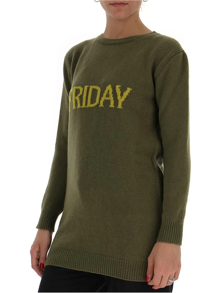 Alberta Ferretti Friday Mini Sweater Dress