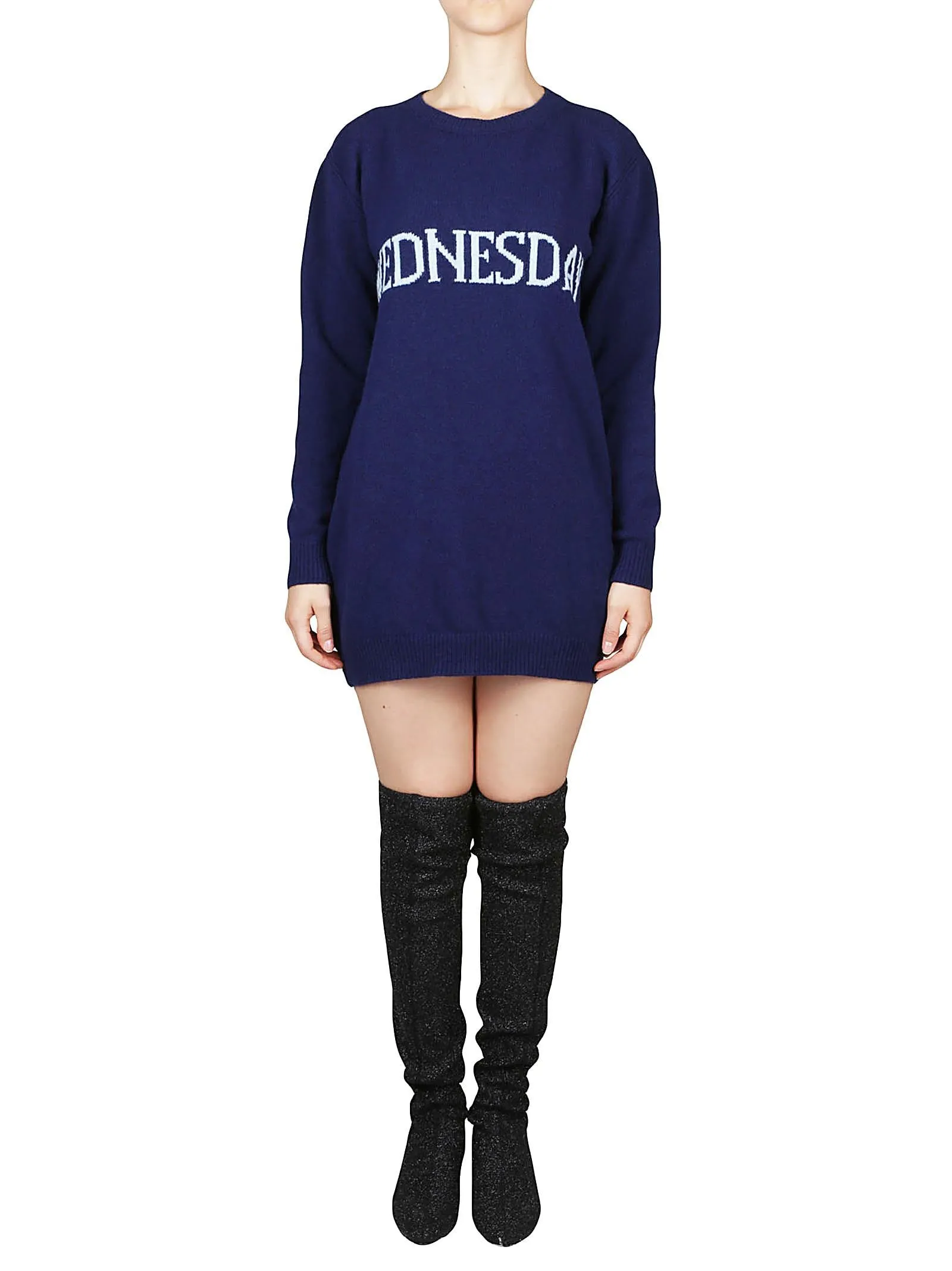 Alberta Ferretti Wednesday Sweater Dress