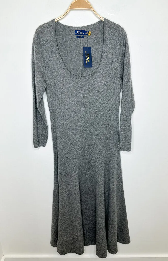 Cashmere Long Sleeve Midi Sweater Dress (NWT, orig. ~$698)