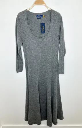 Cashmere Long Sleeve Midi Sweater Dress (NWT, orig. ~$698)