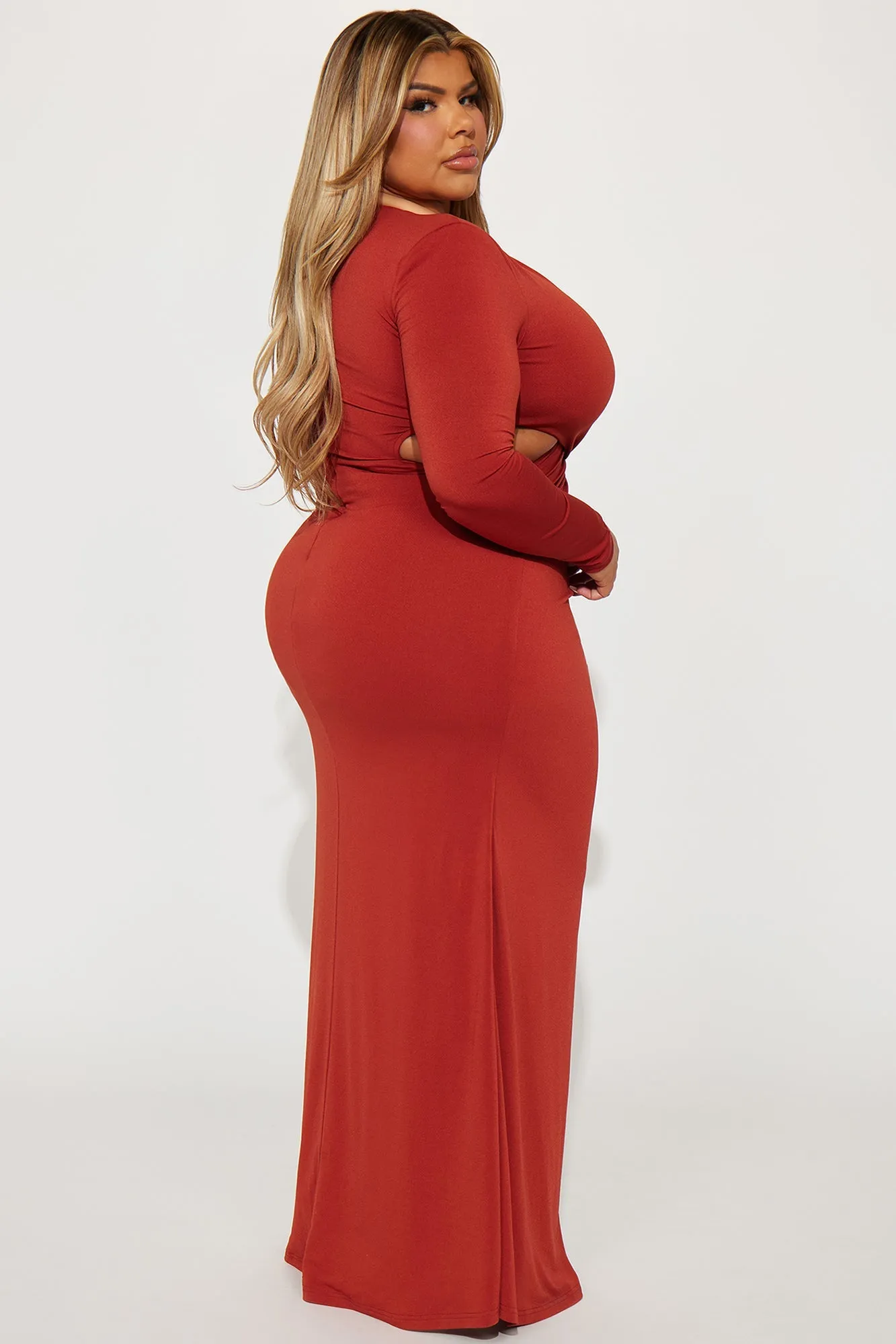 Cora Maxi Dress - Rust