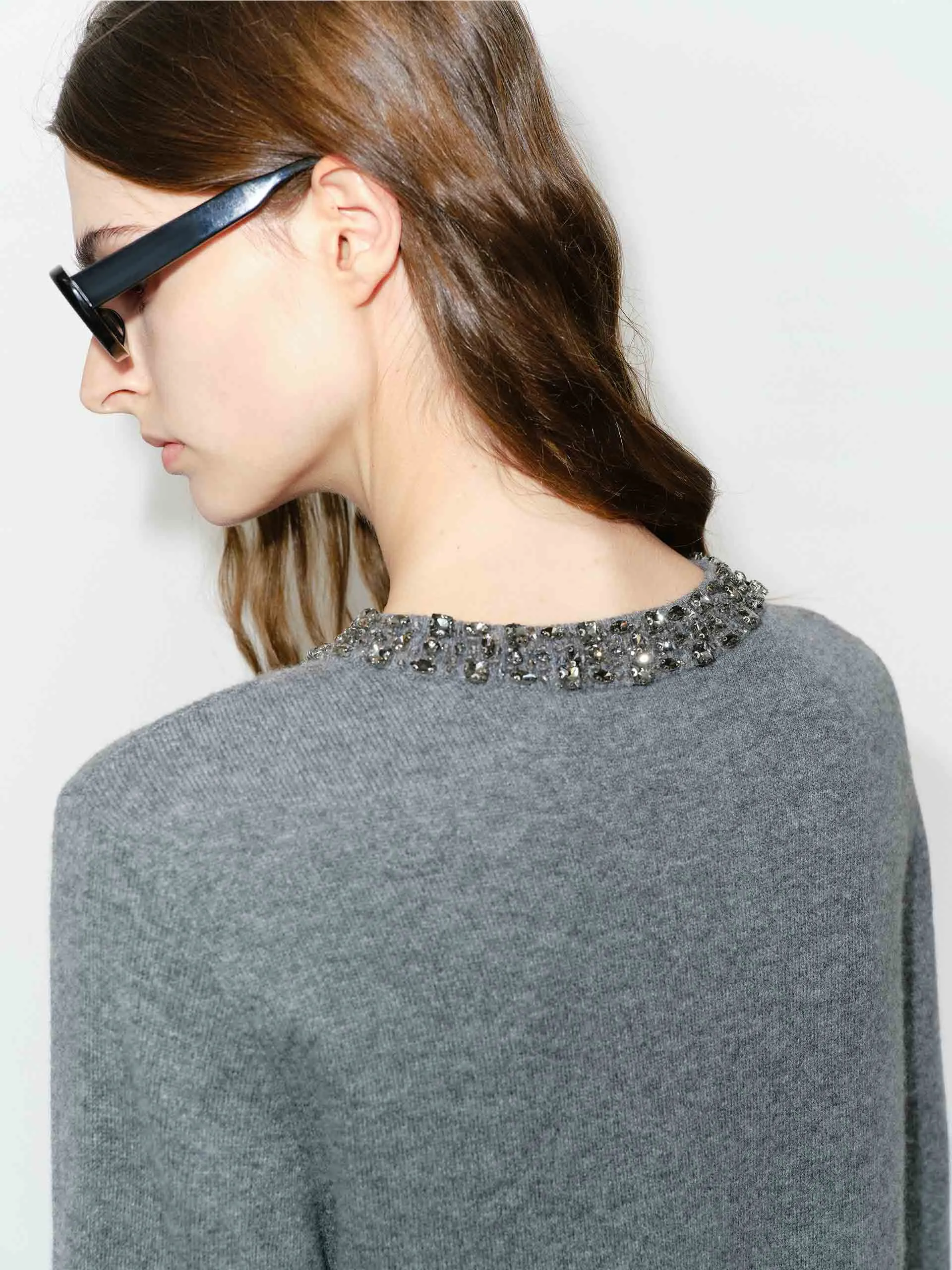 Crystal Collar Mini Dress