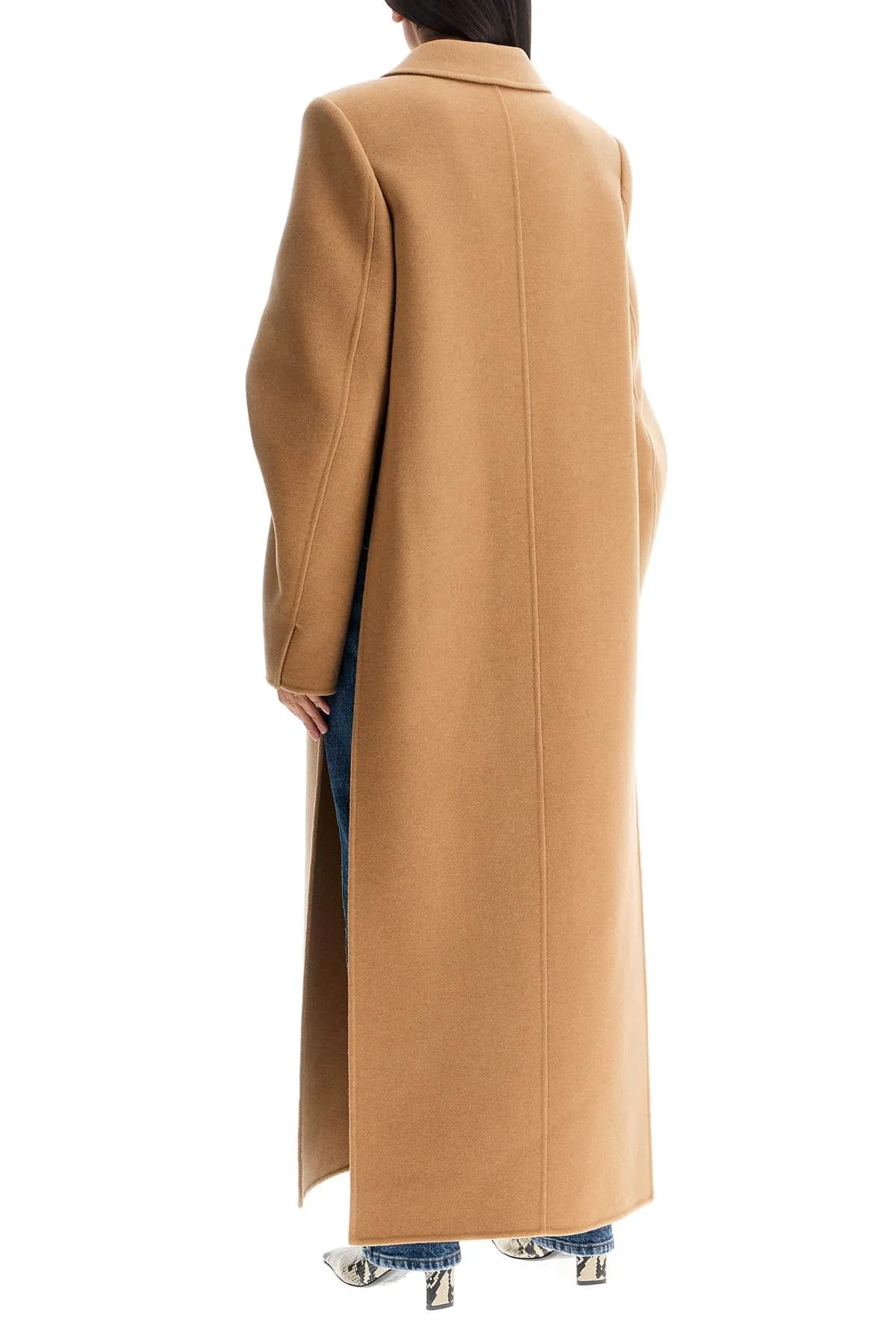 Double Virgin Wool Long Coat