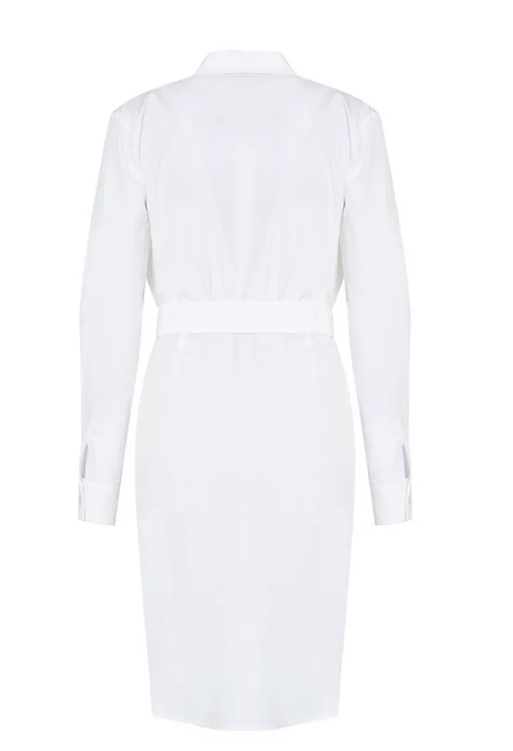 DRAPPED DETAIL COTTON SHIRTDRESS By MyBestFriends