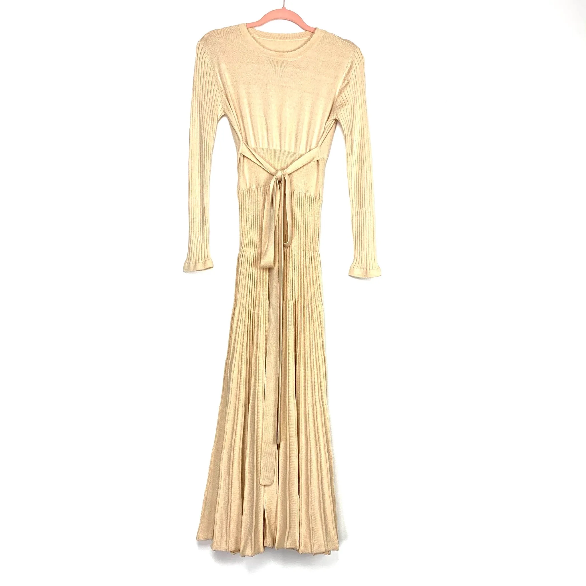 Fincati Cream Cashmere and Wool Blend Sweater Dress- Size S (see notes)