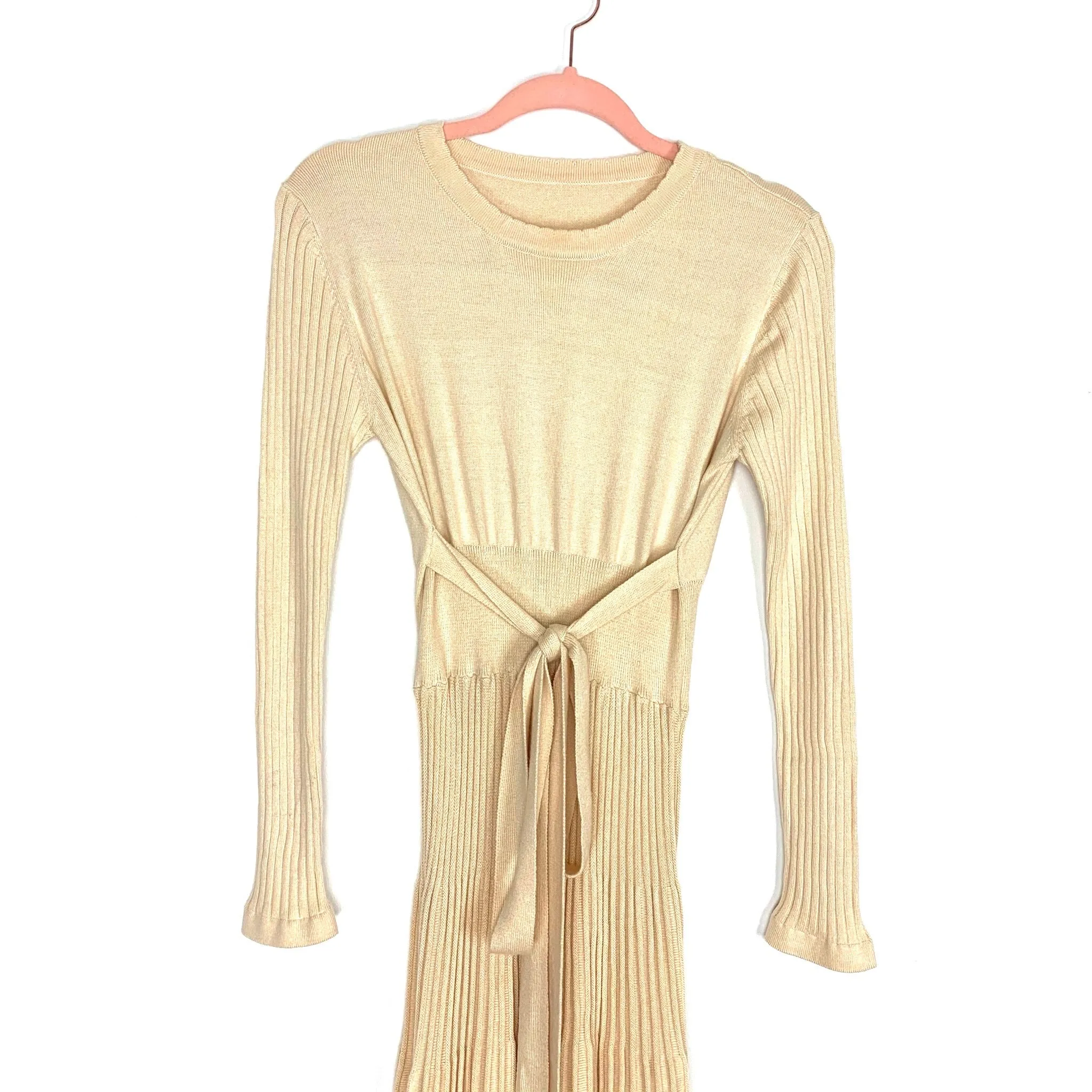 Fincati Cream Cashmere and Wool Blend Sweater Dress- Size S (see notes)