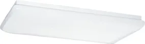 Four Light Flush Mount from the Fluorescent Ceiling Collection in White Finish by Generation Lighting