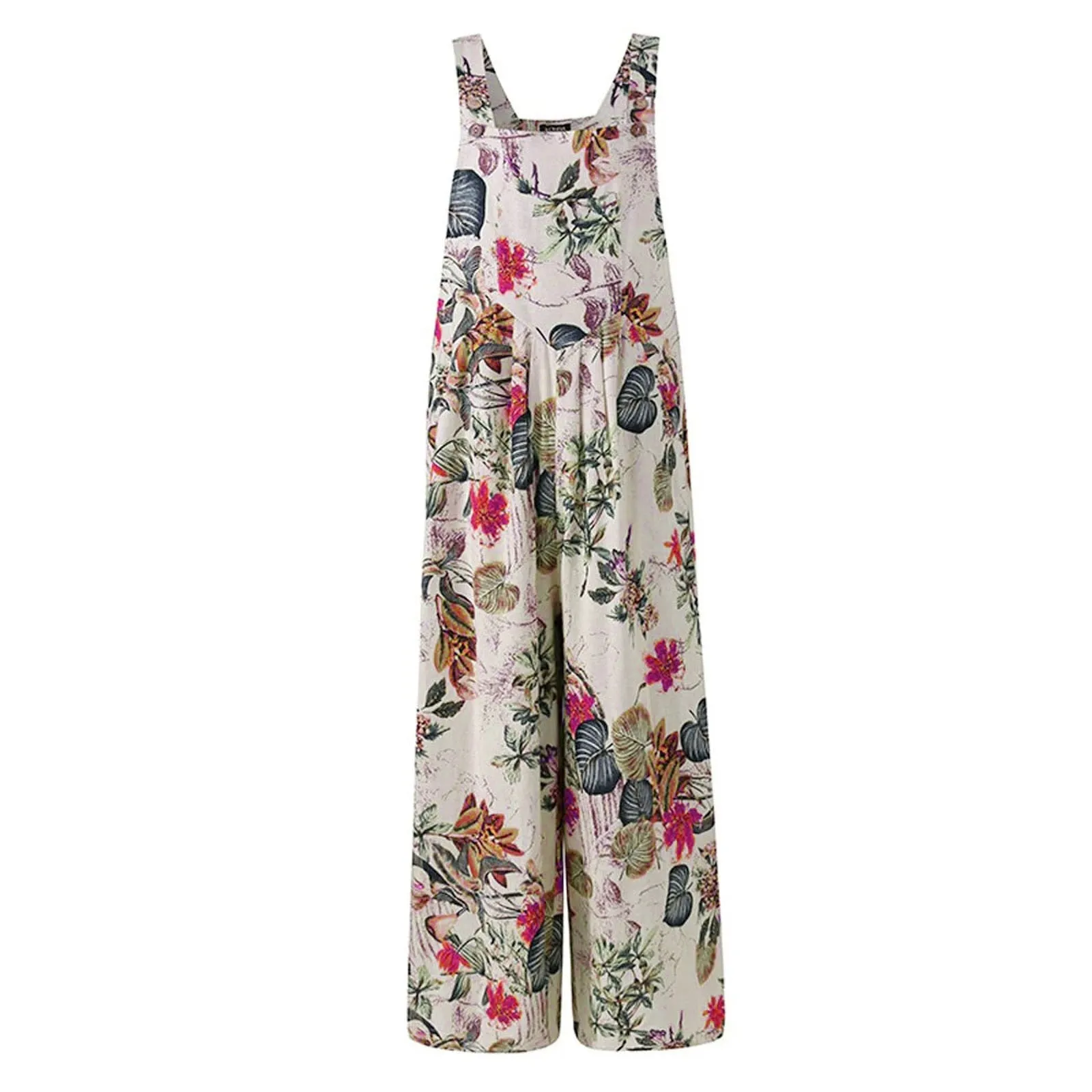 Funki Buys | Pants | Women's Boho Loose Fit Wide Leg Romper