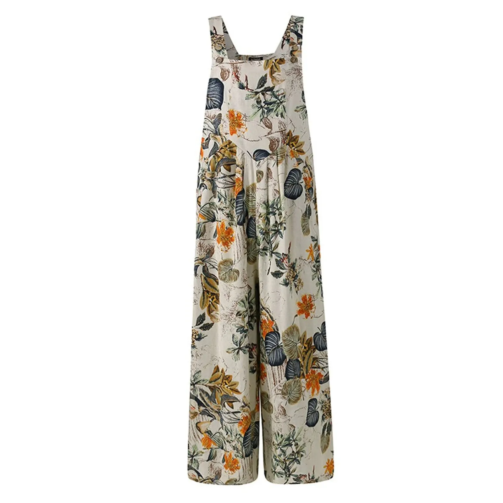 Funki Buys | Pants | Women's Boho Loose Fit Wide Leg Romper