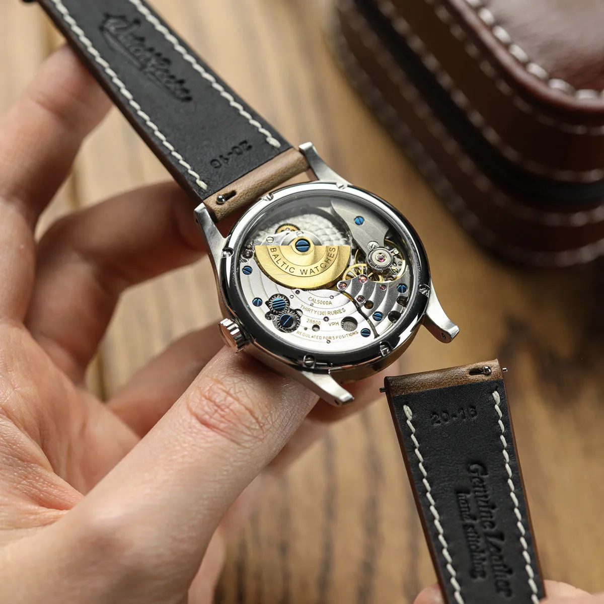 Genuine Horween Chromexcel® Watch Strap - Navy