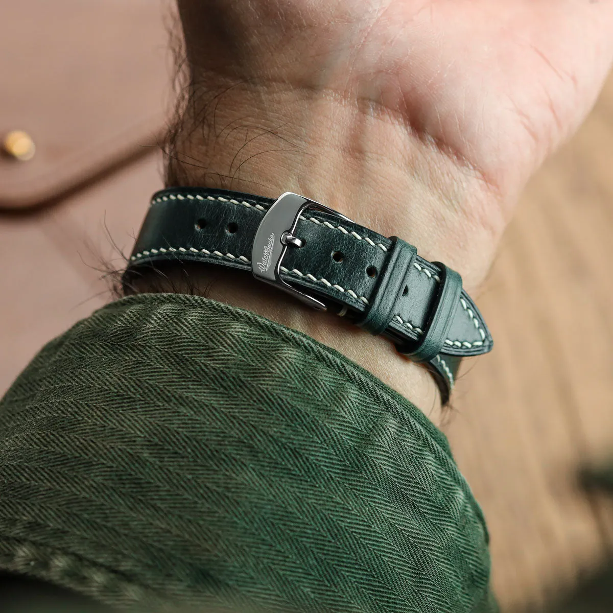 Genuine Horween Chromexcel® Watch Strap - Navy
