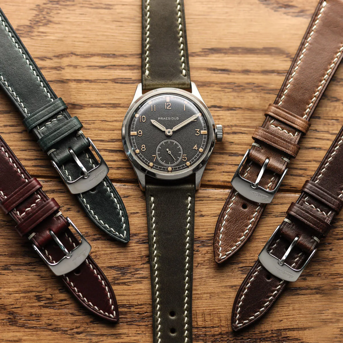 Genuine Horween Chromexcel® Watch Strap - Red