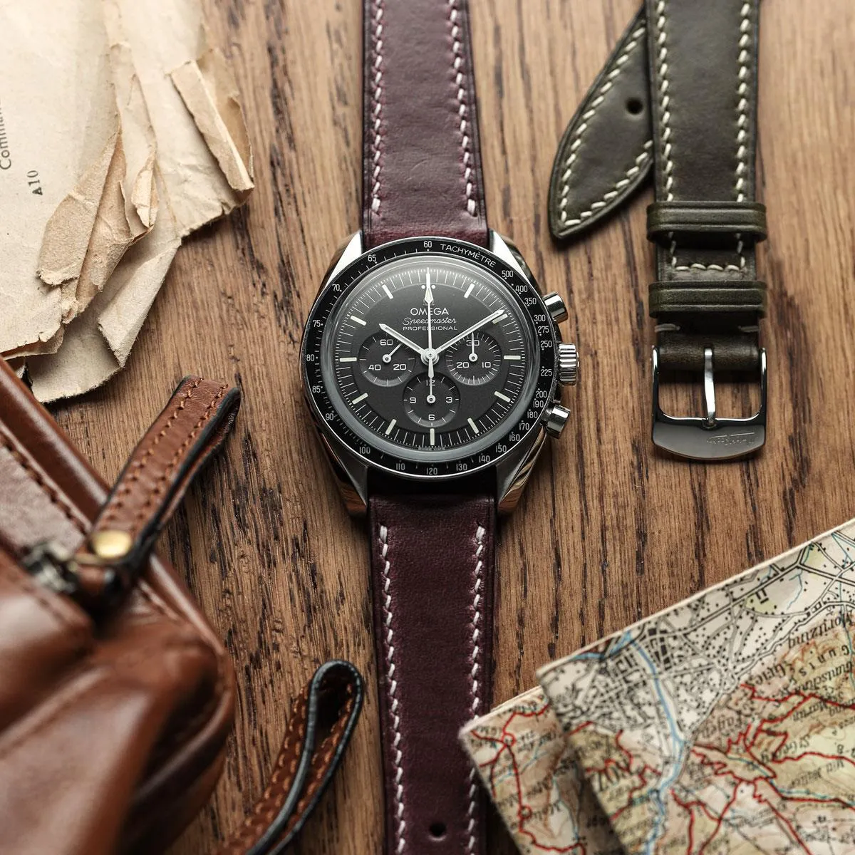 Genuine Horween Chromexcel® Watch Strap - Red