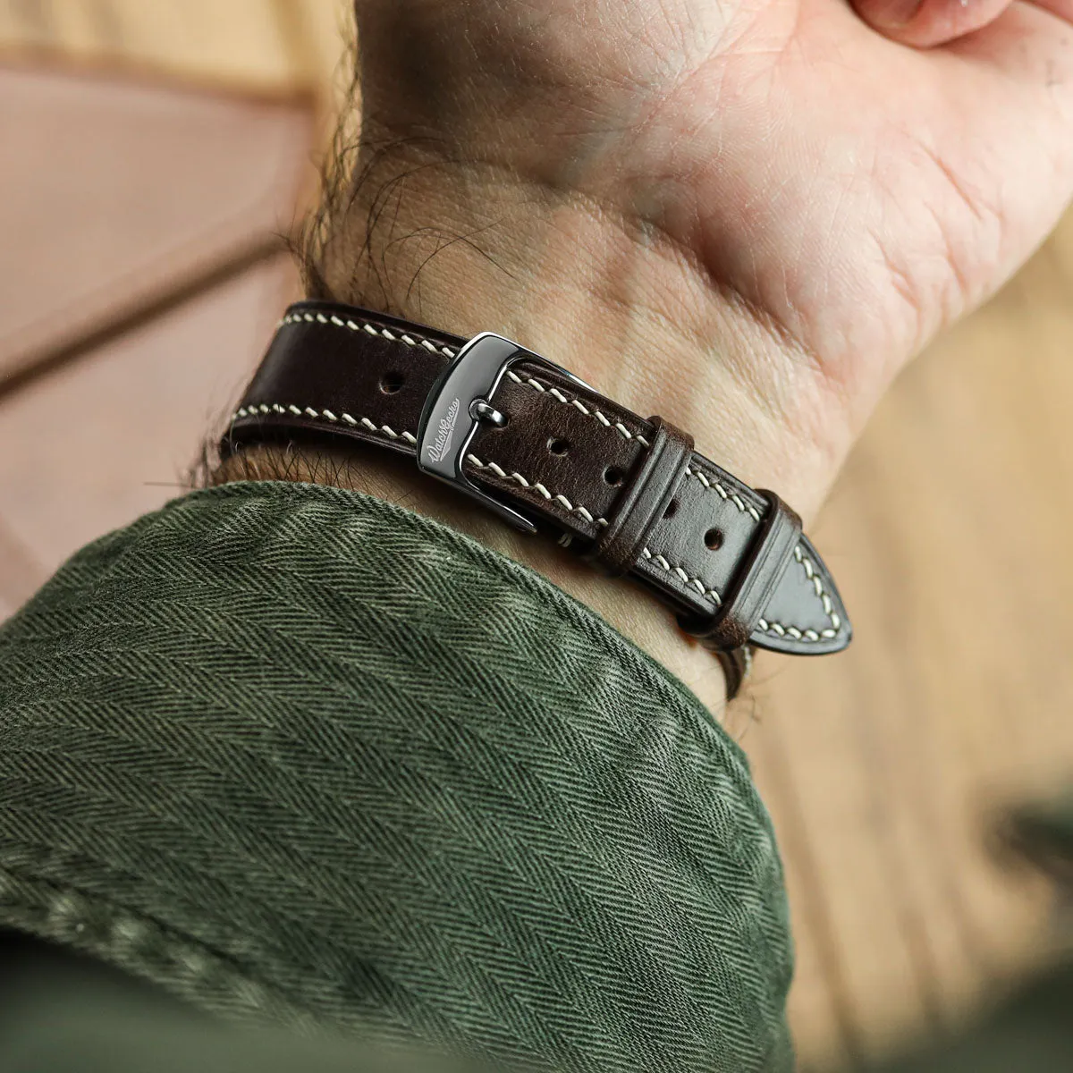 Genuine Horween Chromexcel® Watch Strap - Red