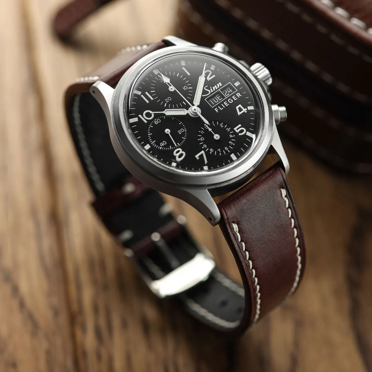 Genuine Horween Chromexcel® Watch Strap - Red