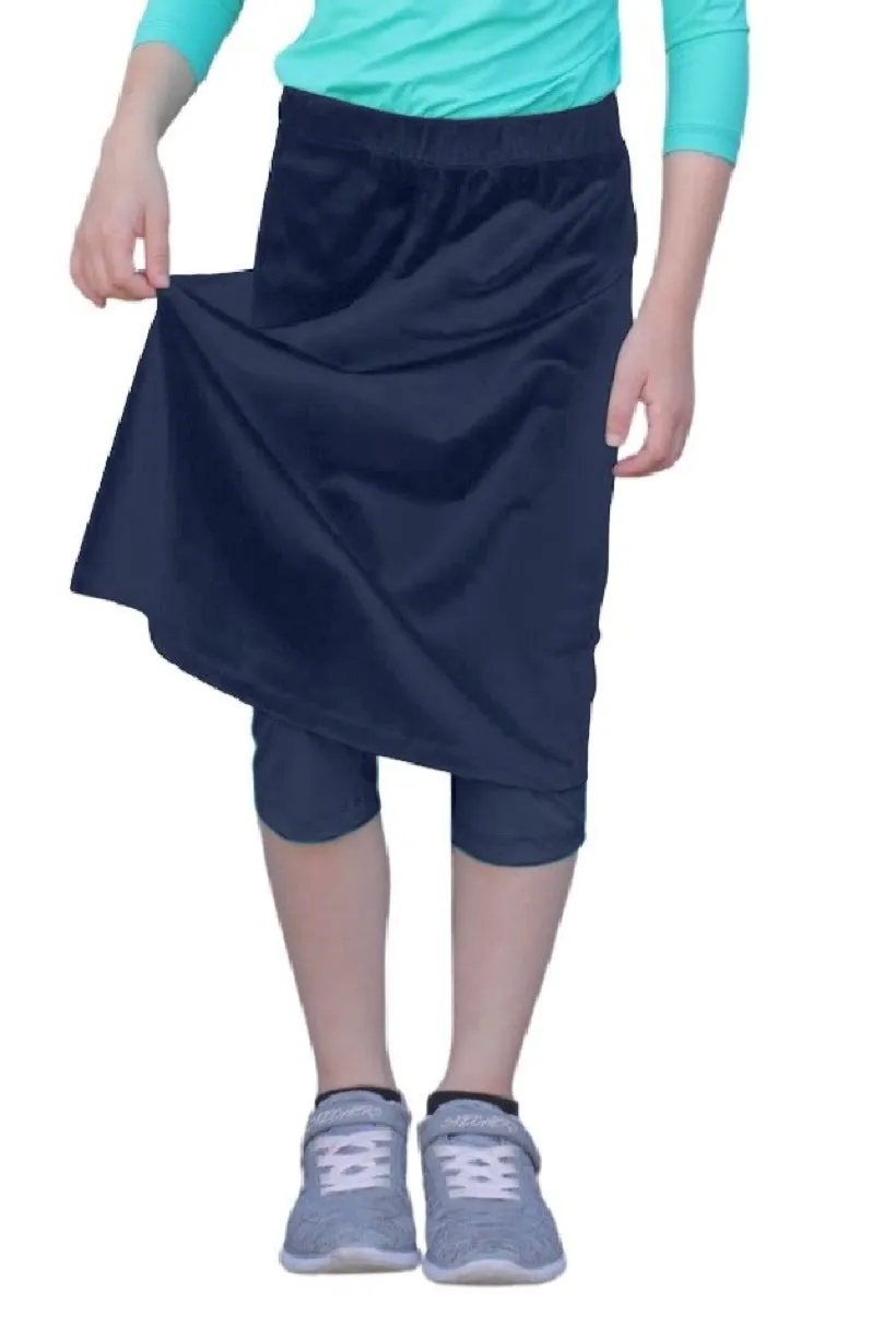 Girls Swim or Sport Skirt with Leggings 1440