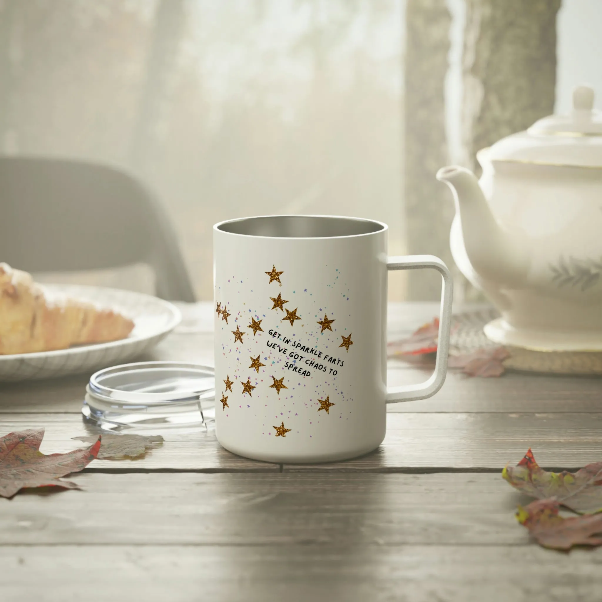 glitter farts Insulated Coffee Mug, 10oz
