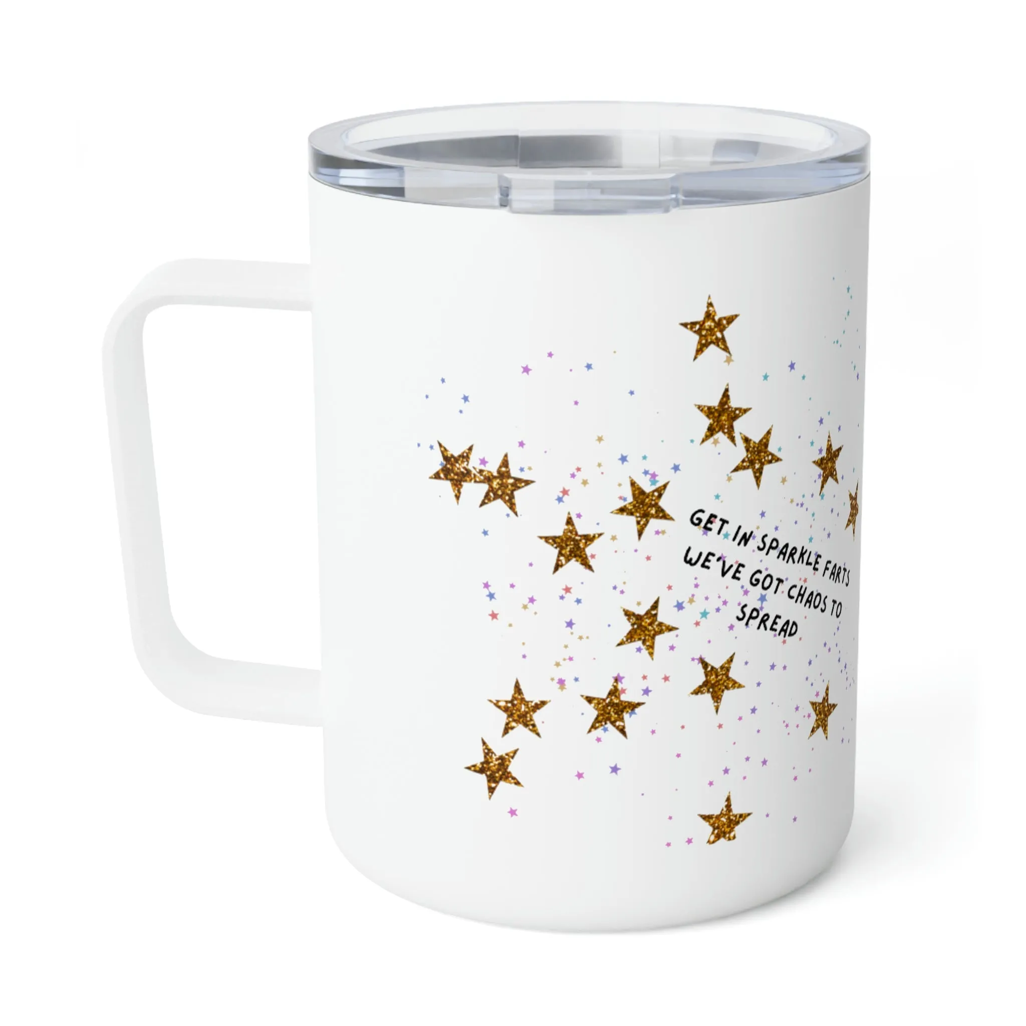 glitter farts Insulated Coffee Mug, 10oz