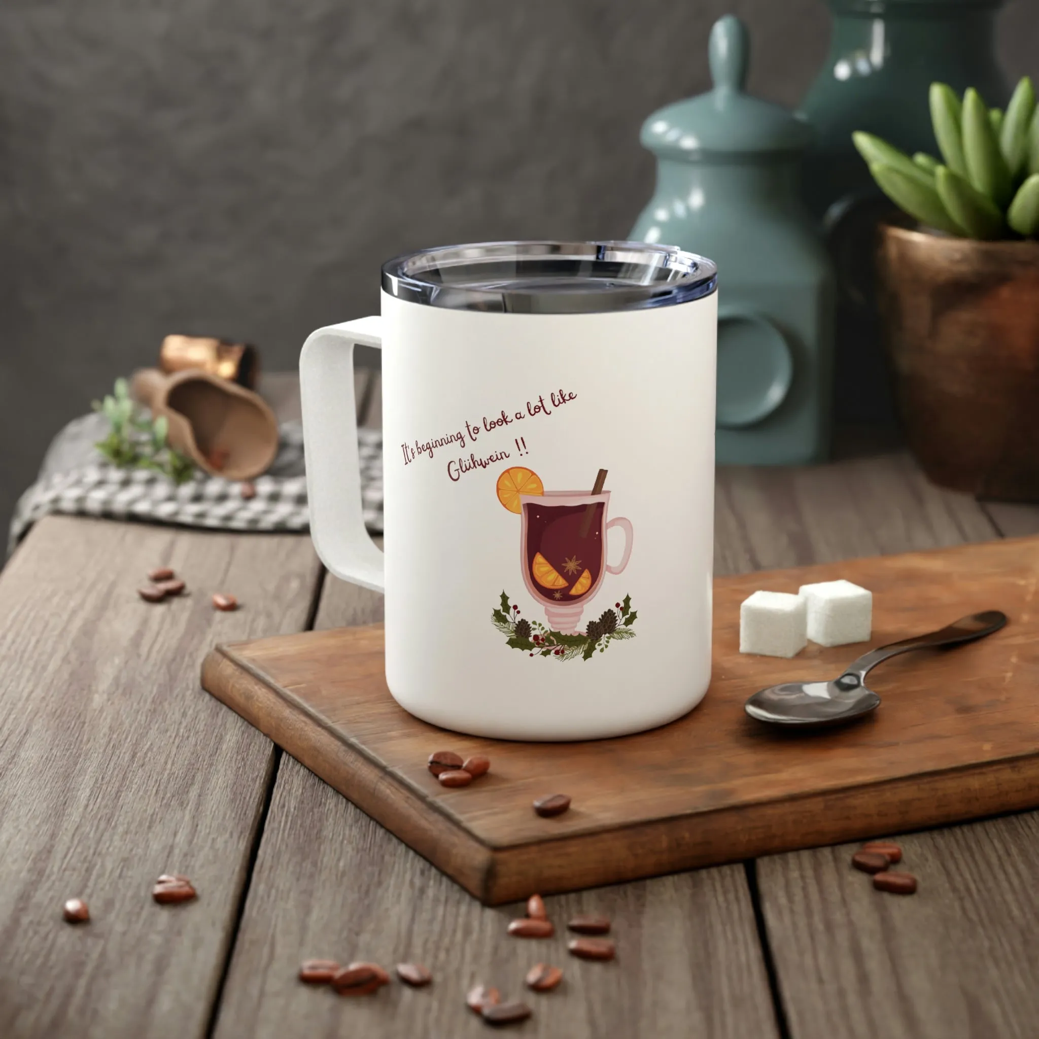 Gluhwein Insulated Coffee Mug, 10oz
