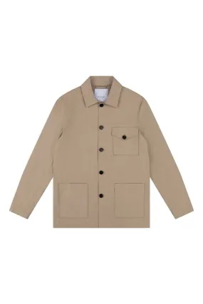 Hagi Cotton Shacket - Stone