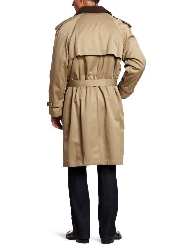 Hart Schaffner Marx Men's Burnett Trench Coat, Tan, 42 Long