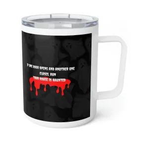 haunted house Insulated Coffee Mug, 10oz