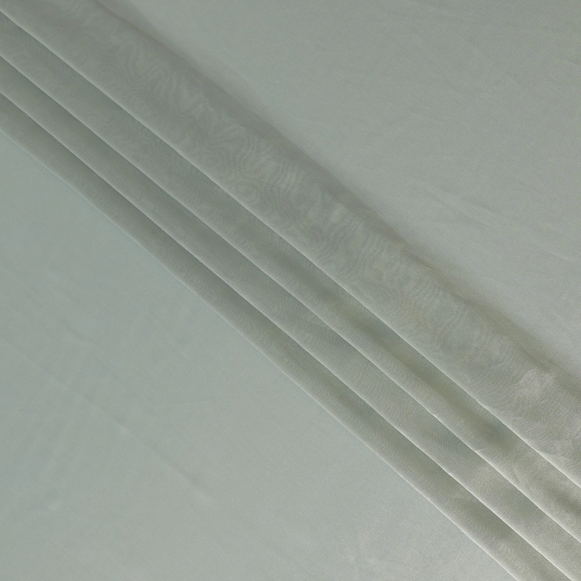 Icy Blue French Silk Lame Fabric - 110cm Width, Luxurious Sheen-D18426