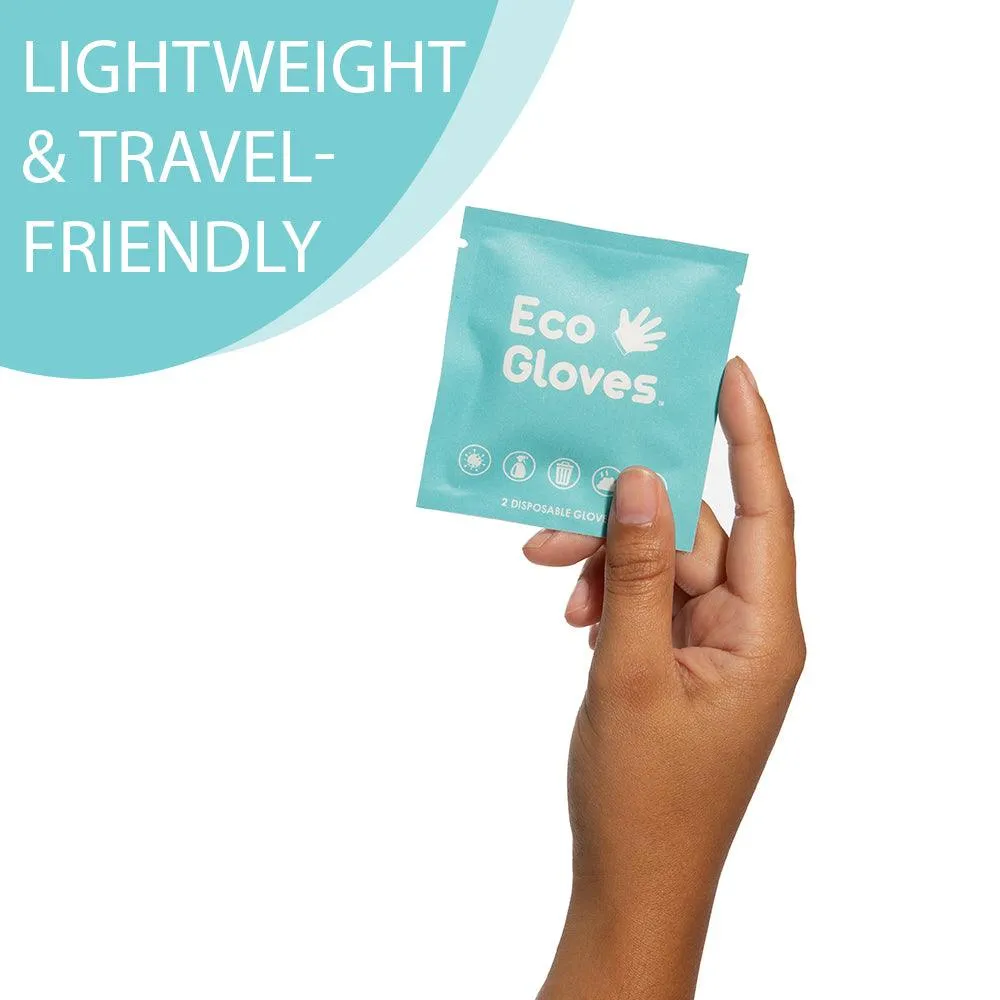 Individually Wrapped Single Packet Compostable Disposable Gloves (1 Pair)