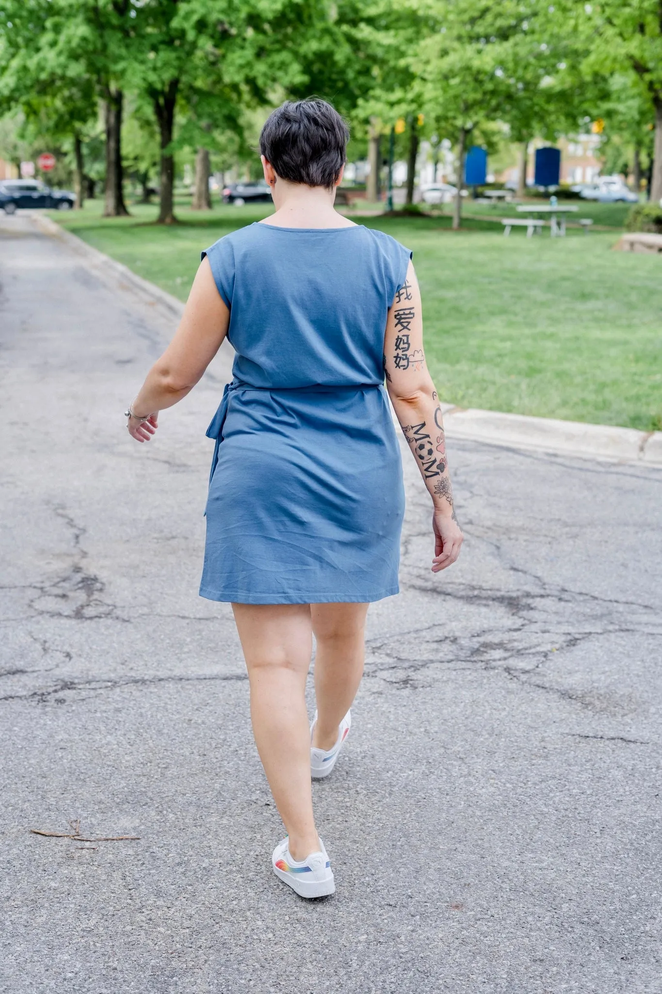 Knit Wrap Dress Mini