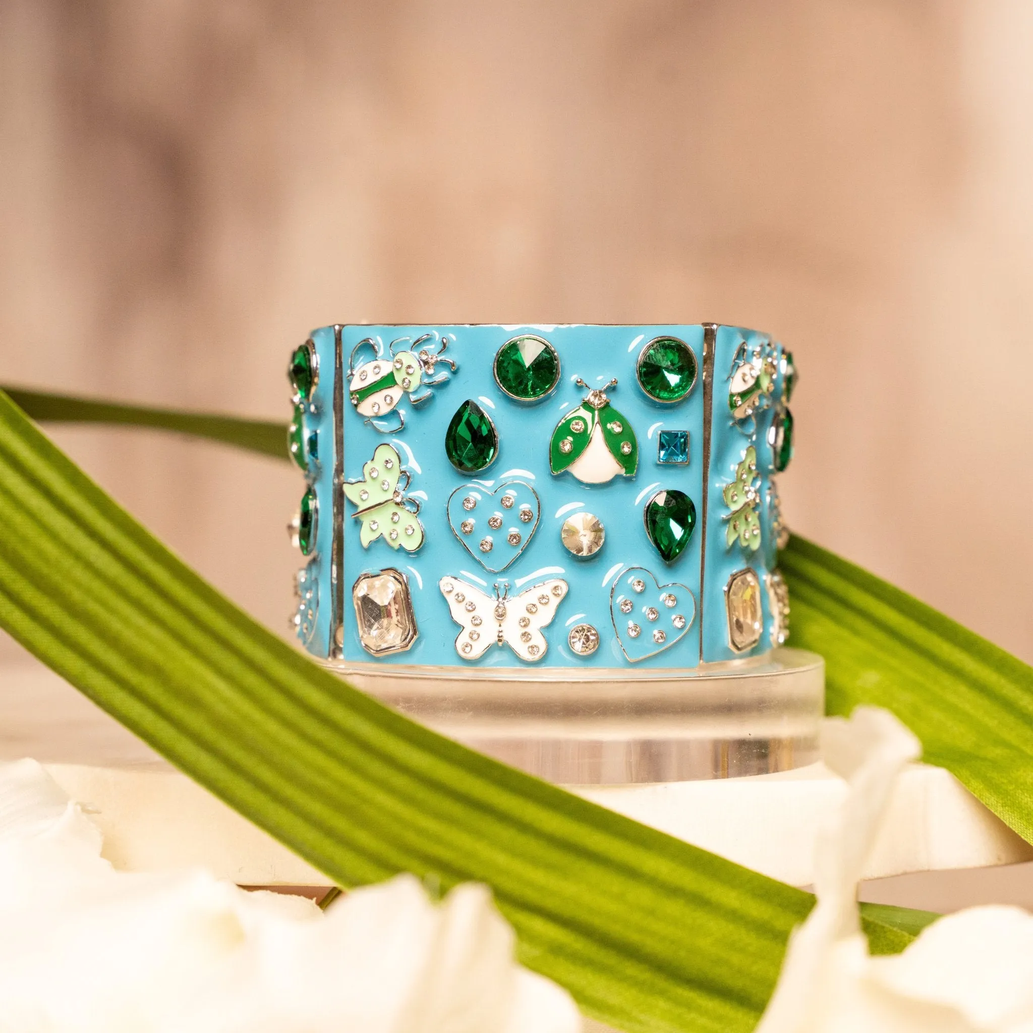 Lovebug Stretch Cuff - Teal Mint