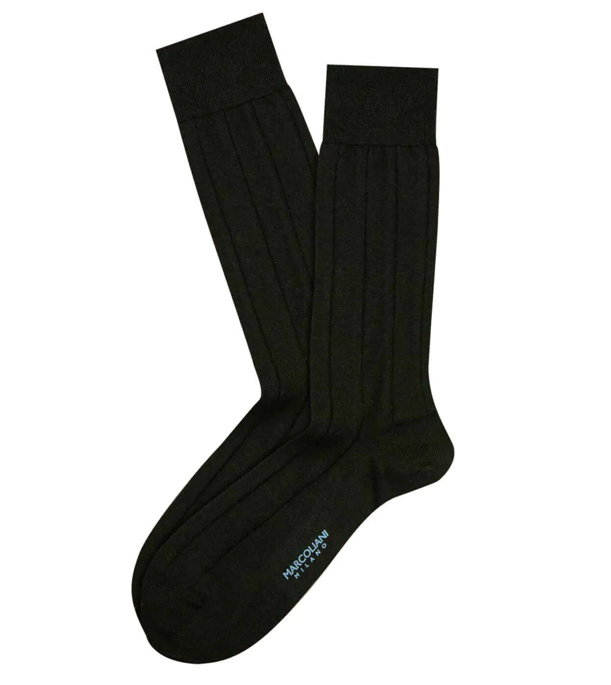 MARCOLIANI Light Cashmere Ribbed Dress Sock  Colors