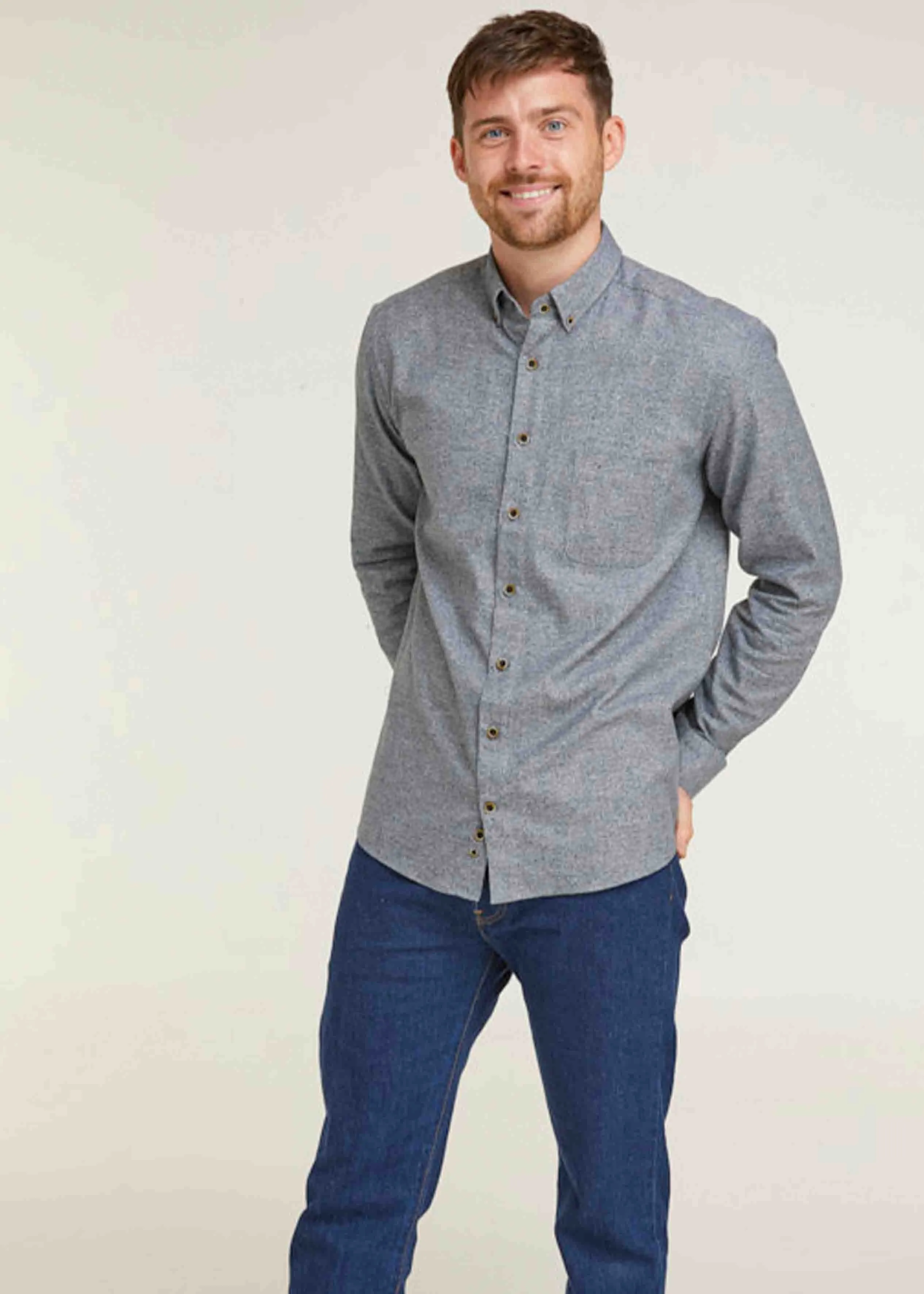 Mikel Warm Handle Cotton VELCRO® Brand Fastening Shirt