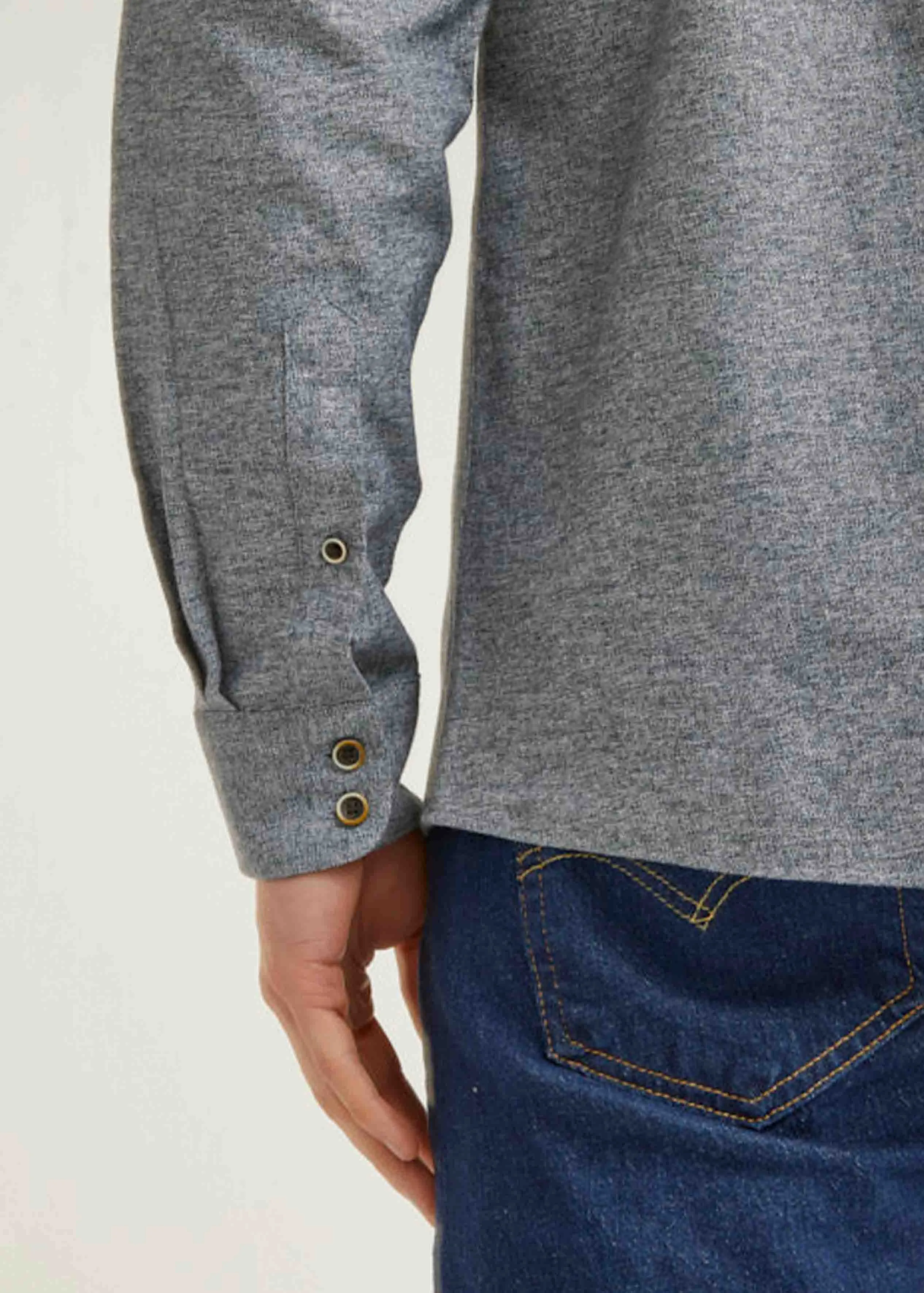Mikel Warm Handle Cotton VELCRO® Brand Fastening Shirt