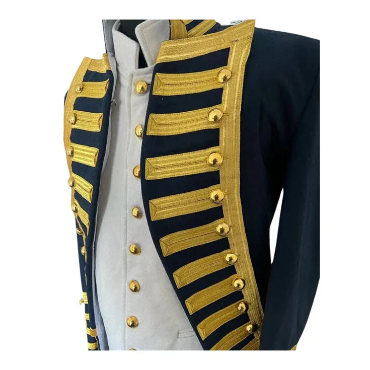 Napoleonic Regency Naval Admiral's Frock Coat with Waistcoat