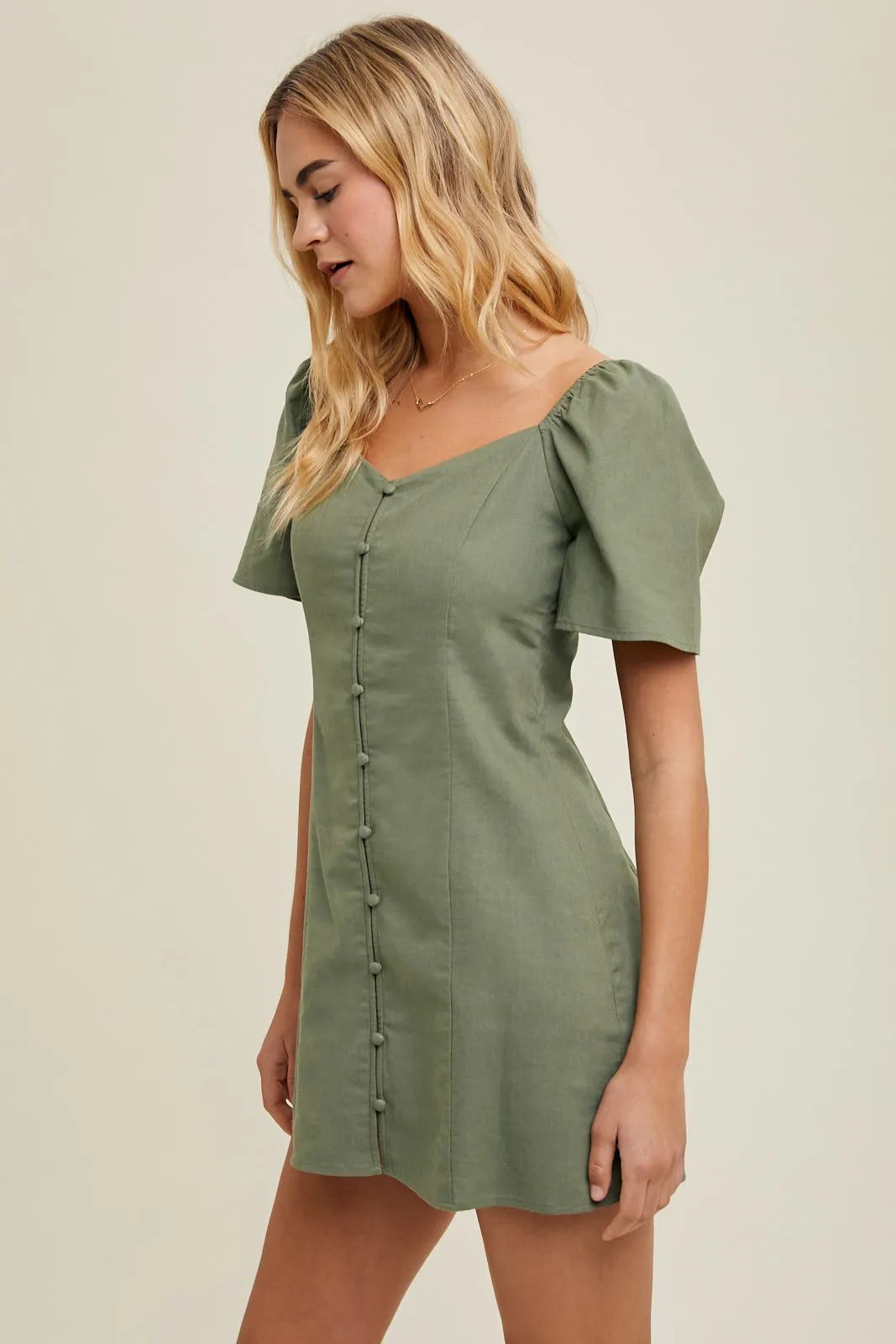 Peyton Dress (Olive)