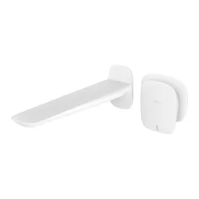 Phoenix Nuage Wall Basin/Bath Mixer Set 200mm - Matte White