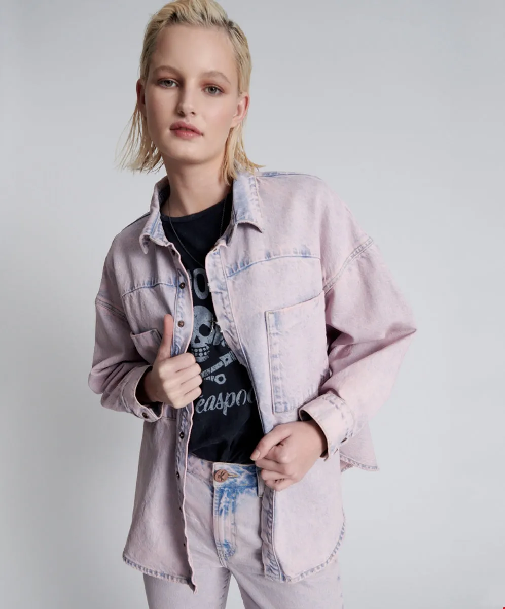 Pink Haze Long Sleeve Daria Shacket