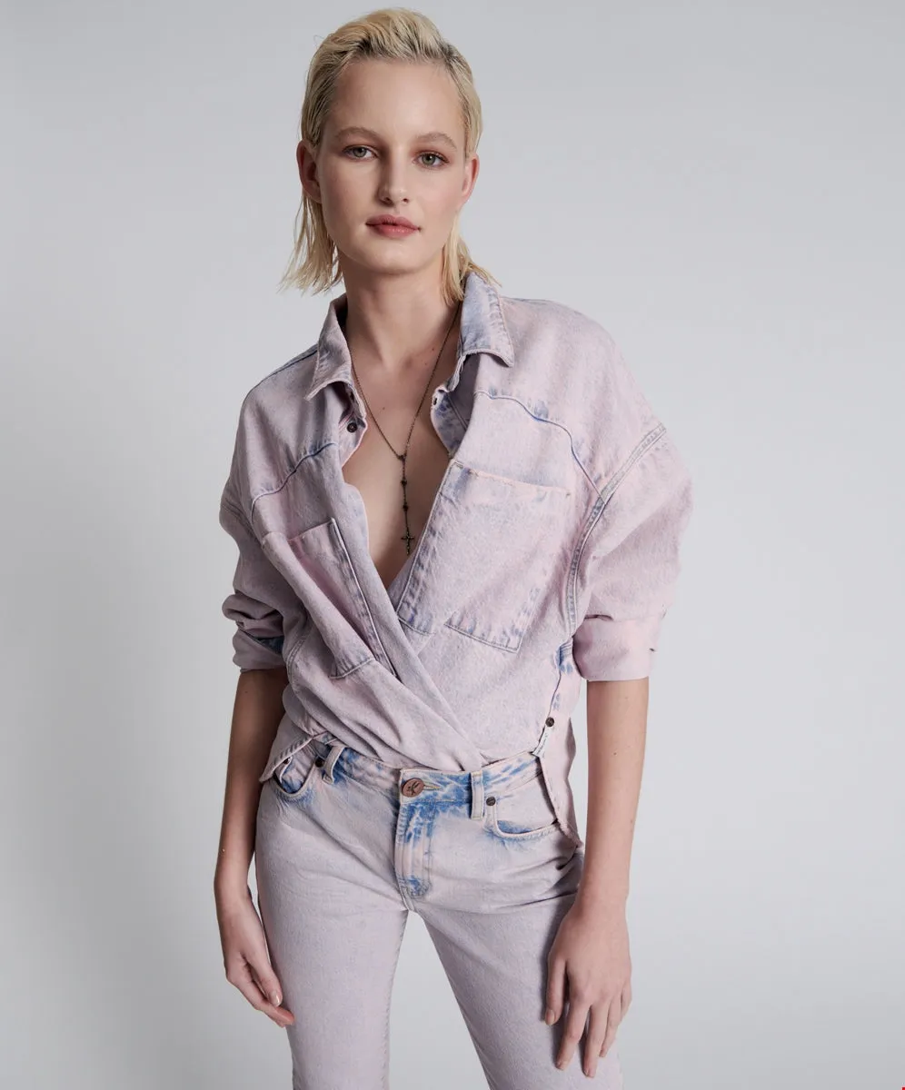 Pink Haze Long Sleeve Daria Shacket