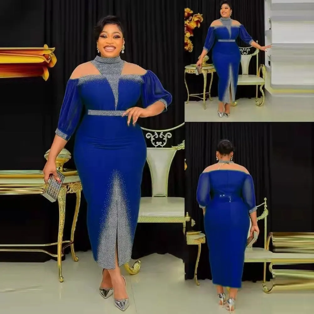 Plus Size Party Dresses Women Wedding Gown Outfits Bodycon Midi Dress
