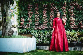 Red Flap Maxi Dress