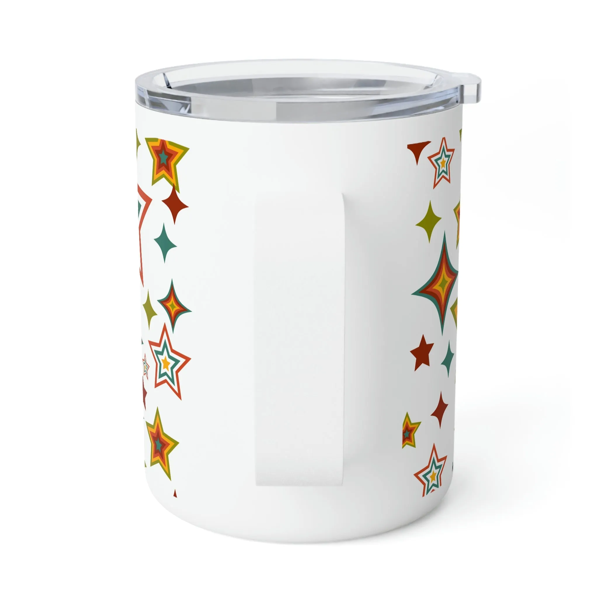 Retro Star Insulated Coffee Mug, 10oz