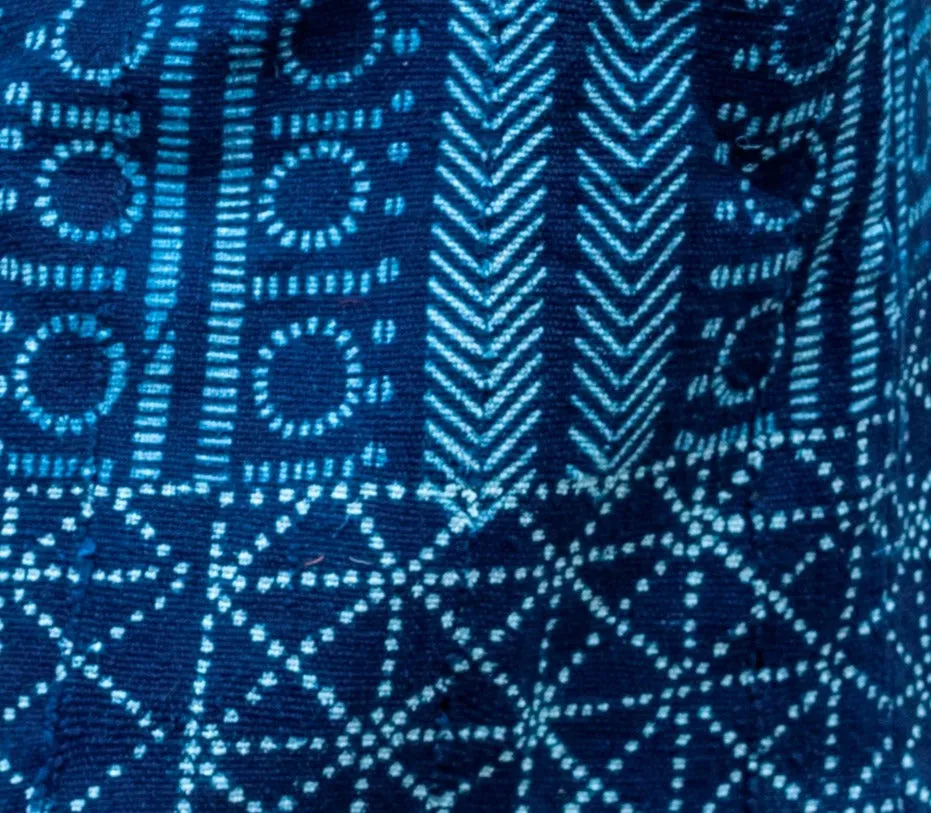 Robe droite "Farafina" en Galafini tissé du Mali
