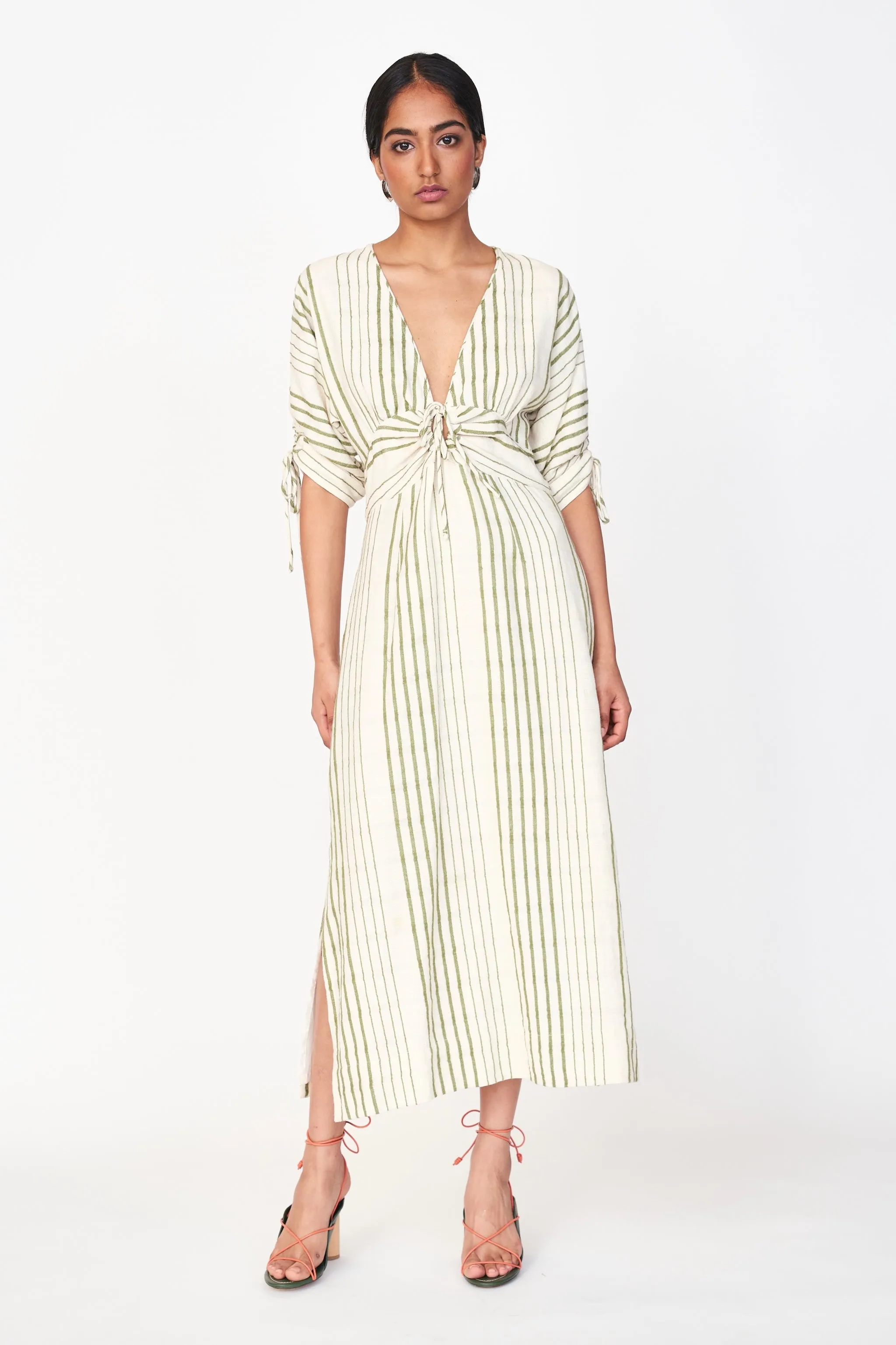 Silver Lake Dress in Garden Stripe
