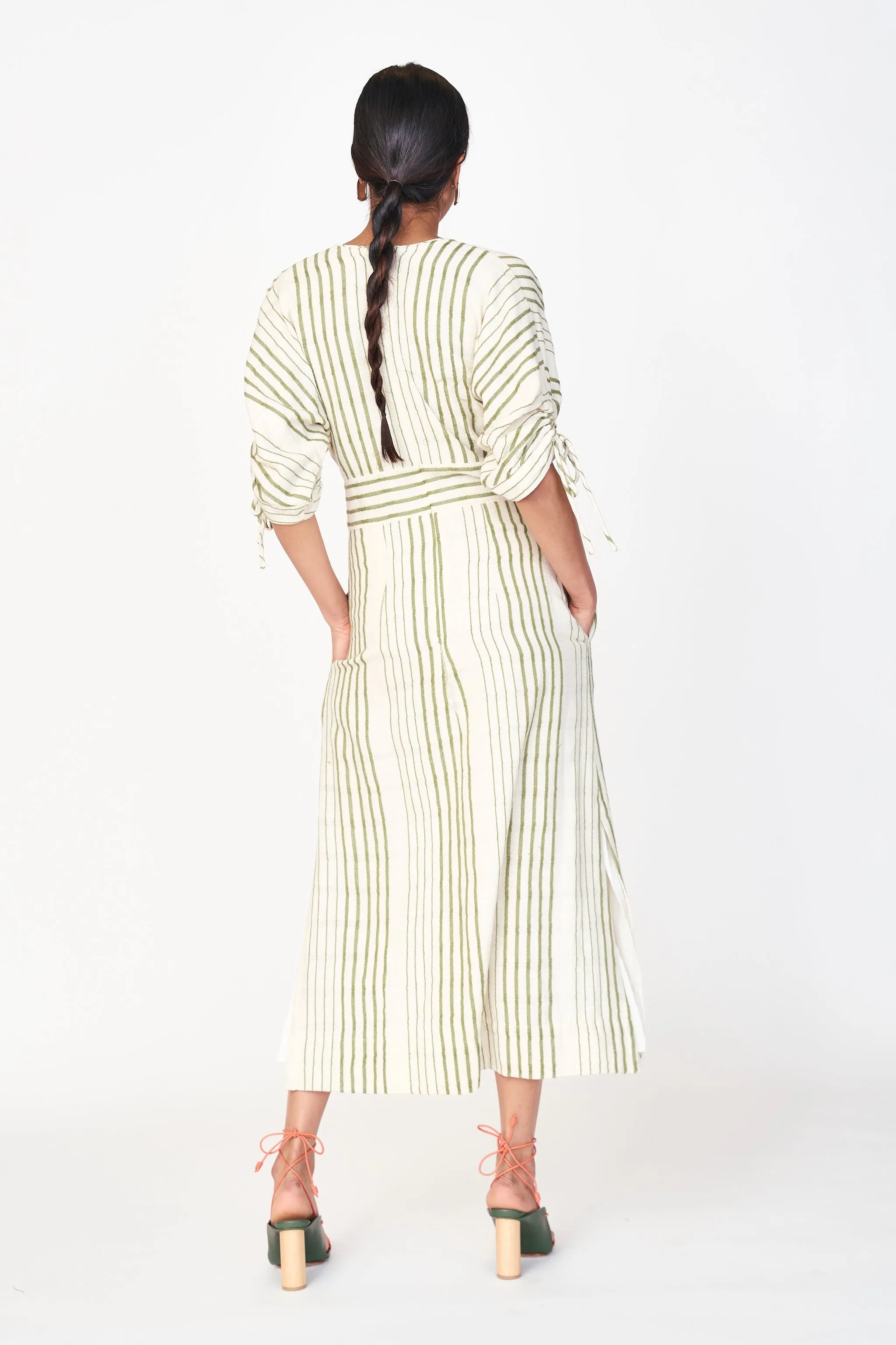 Silver Lake Dress in Garden Stripe