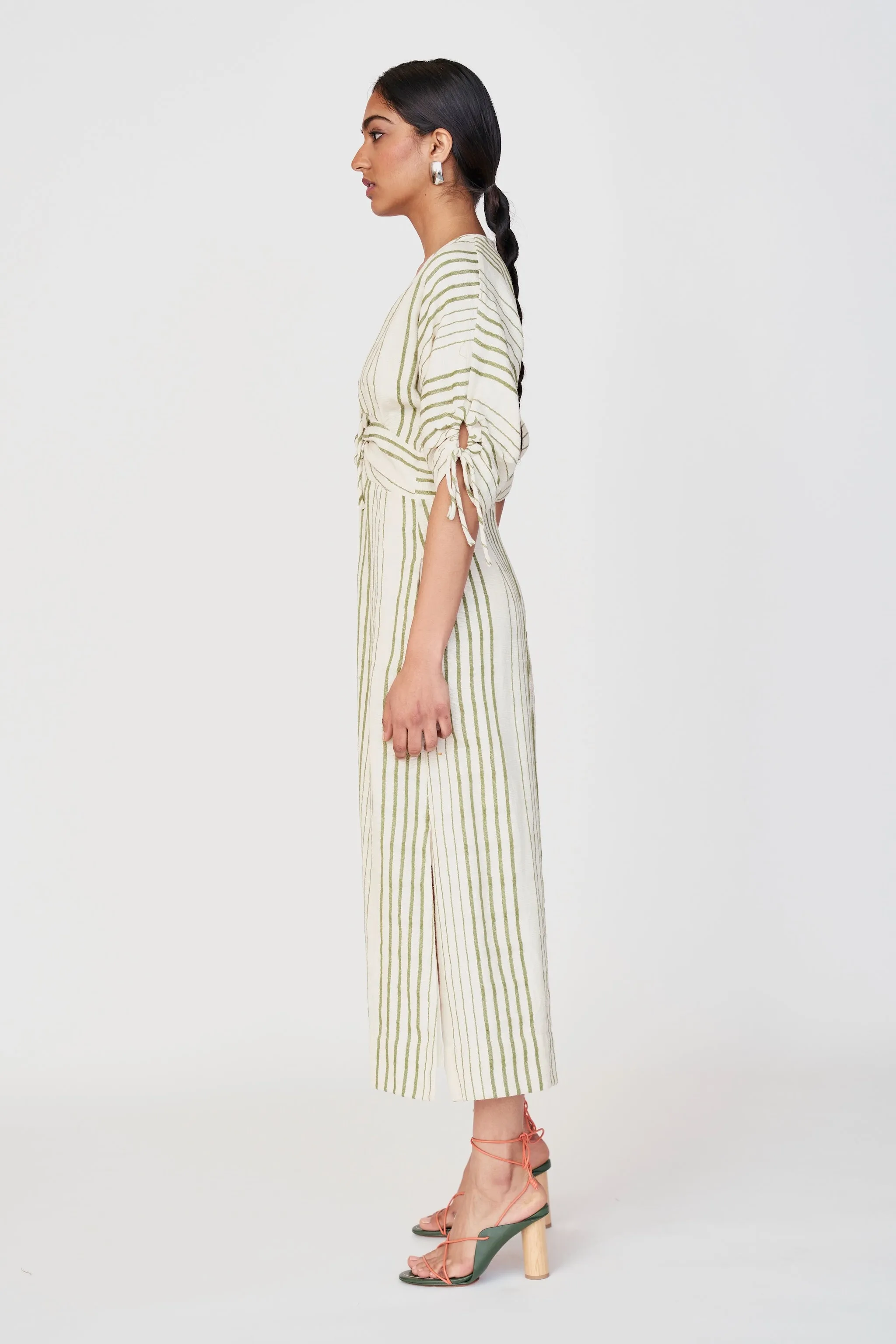 Silver Lake Dress in Garden Stripe