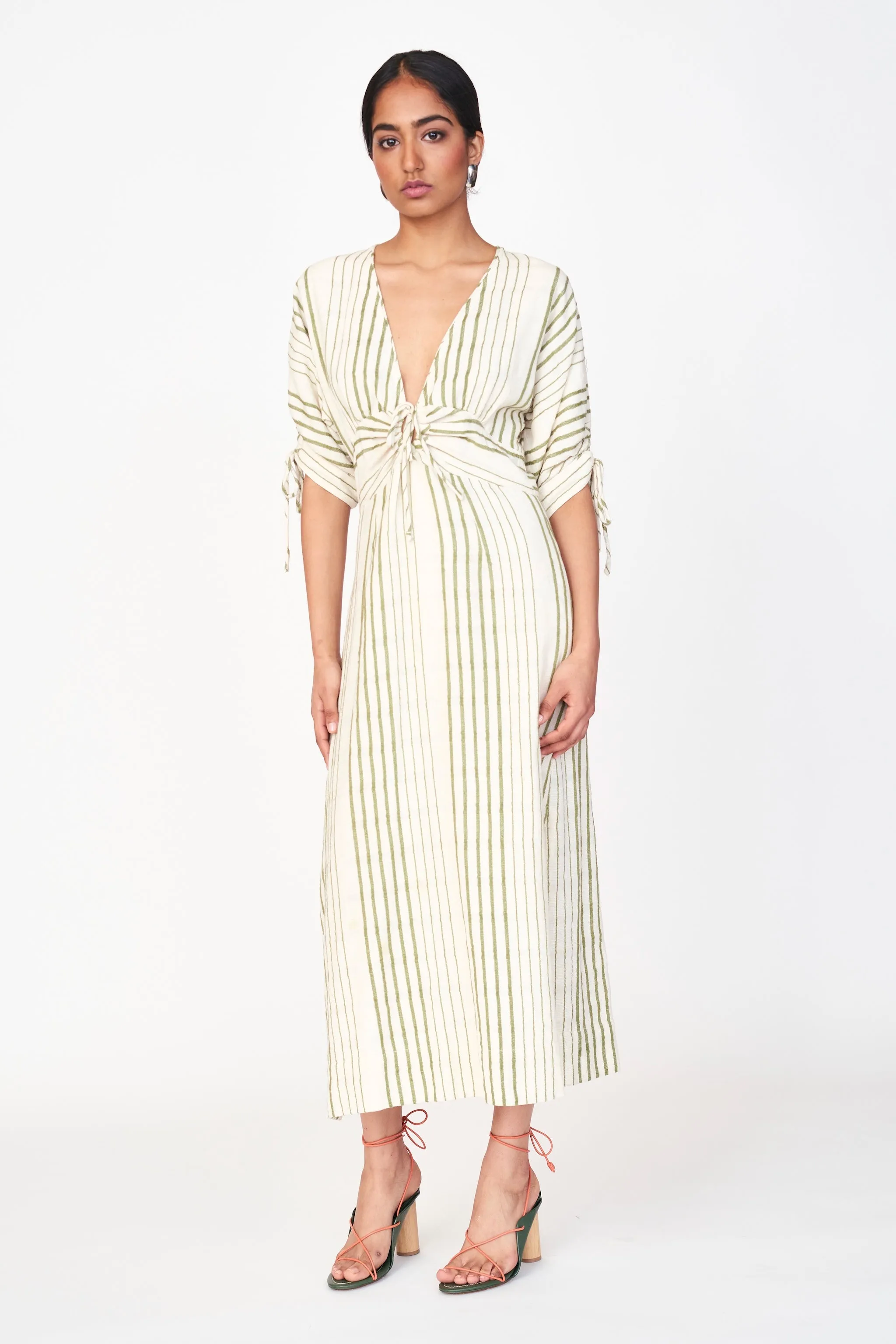 Silver Lake Dress in Garden Stripe