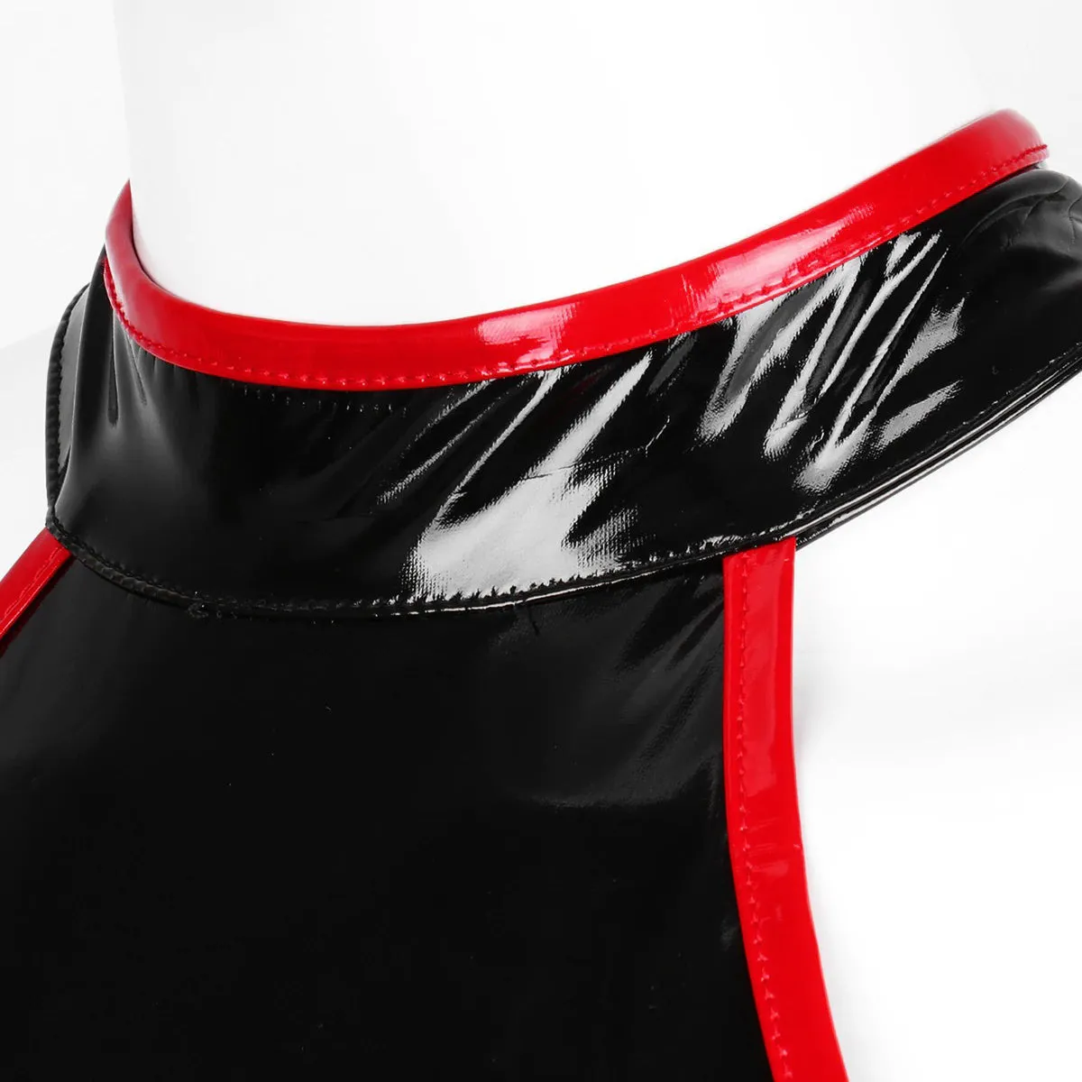 Slim Fit Bodycon Dress for Pole Dance / Women's Wetlook Sleeveless Dress in Alternative Apparel